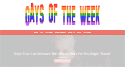 Desktop Screenshot of gaysoftheweek.com